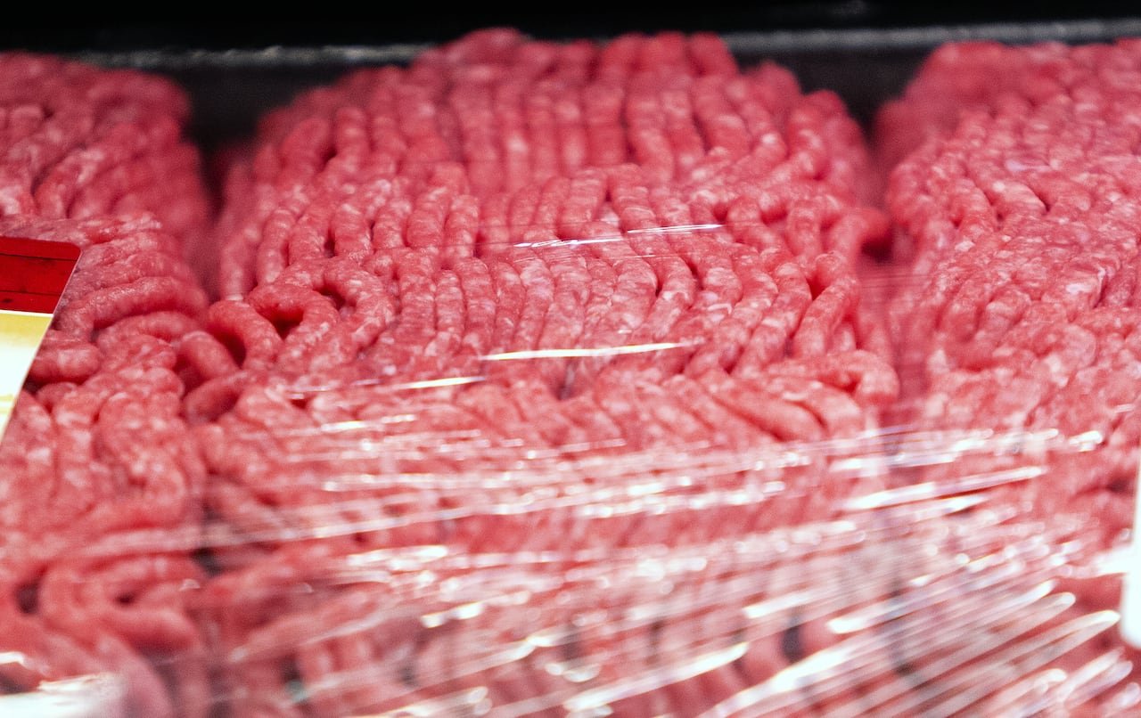 The price of ground beef spiked dramatically in January.